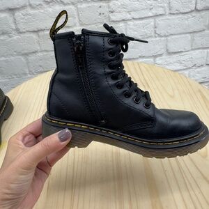 Dr. Martens Black Kids Boots